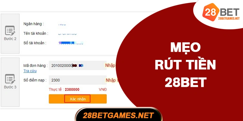 Mẹo rút tiền nhanh cho người chơi cá cược